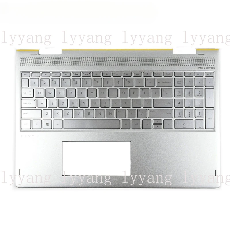 

f For HP Envy X360 15-BP Palmrest Backlit Keyboard Silver 934640-001 Upper Case