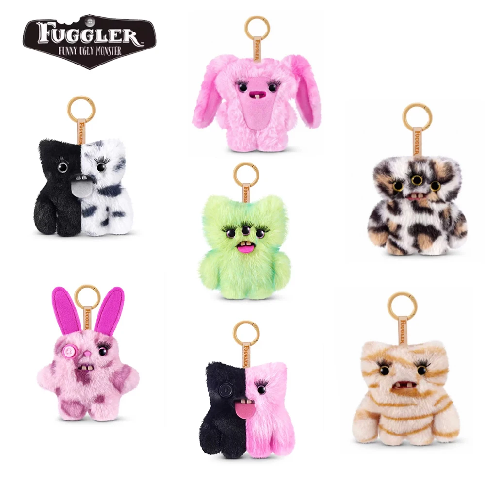 

FUGG Baddies Fuggler Original Keychain Blind Box Plush Toy Annoyed Alien Ugly Monster Stuffed Peluche Doll Gifts