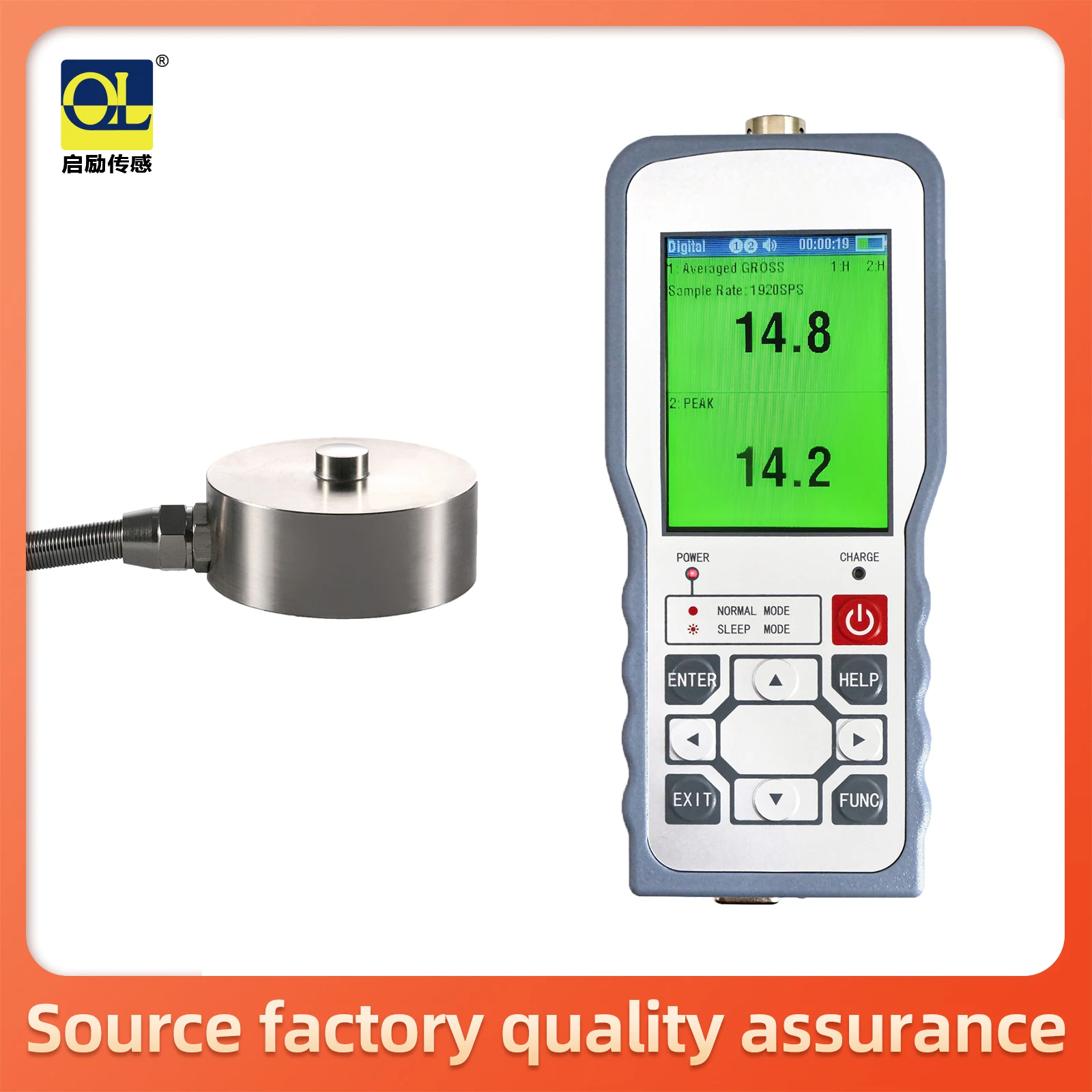 

Handheld instrument+Button load cell Pressure point load cell Sensitive sensor Impact knock tester 30kg 50kg 100kg 200kg 300kg