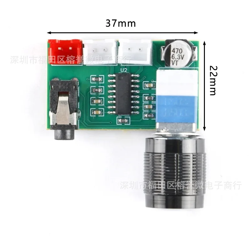 Carte amplificateur de puissance numérique XH-A157 PAM8403 avec bouton de Volume, entrée AUX, alimentation USB5V, double sortie 3W