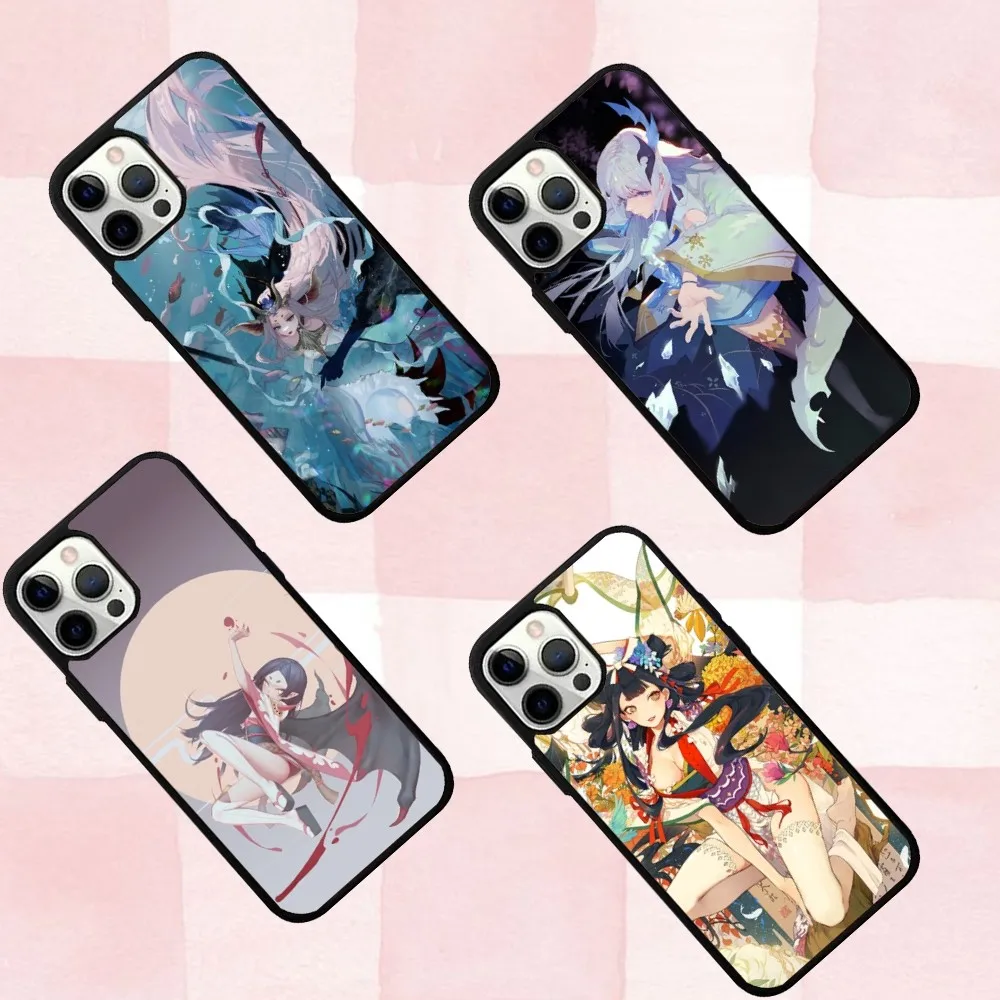 

O-Onmyoji Game Phone Case For IPhone 16,se4,15,Pro,Max,Case 14,Plus,13,12,11 Magesafe Magnetic Wireless Charge Cover