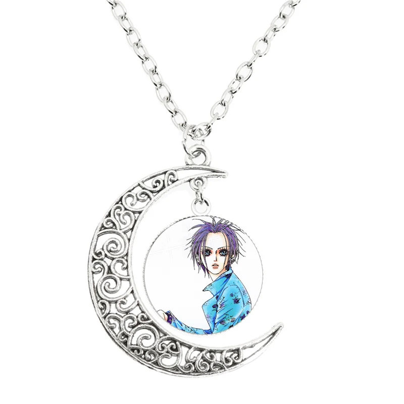 Ai Yazawa Osaki Nana Anime Moon Necklace For Women Men Cool Pendant Glassgive Fans Gift Jewelry