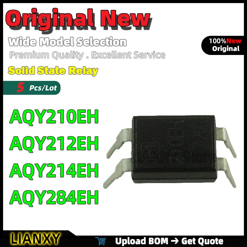 5pcs DIP-4 AQY210EH AQY212EH AQY214EH AQY284EH Solid State Relay New Original