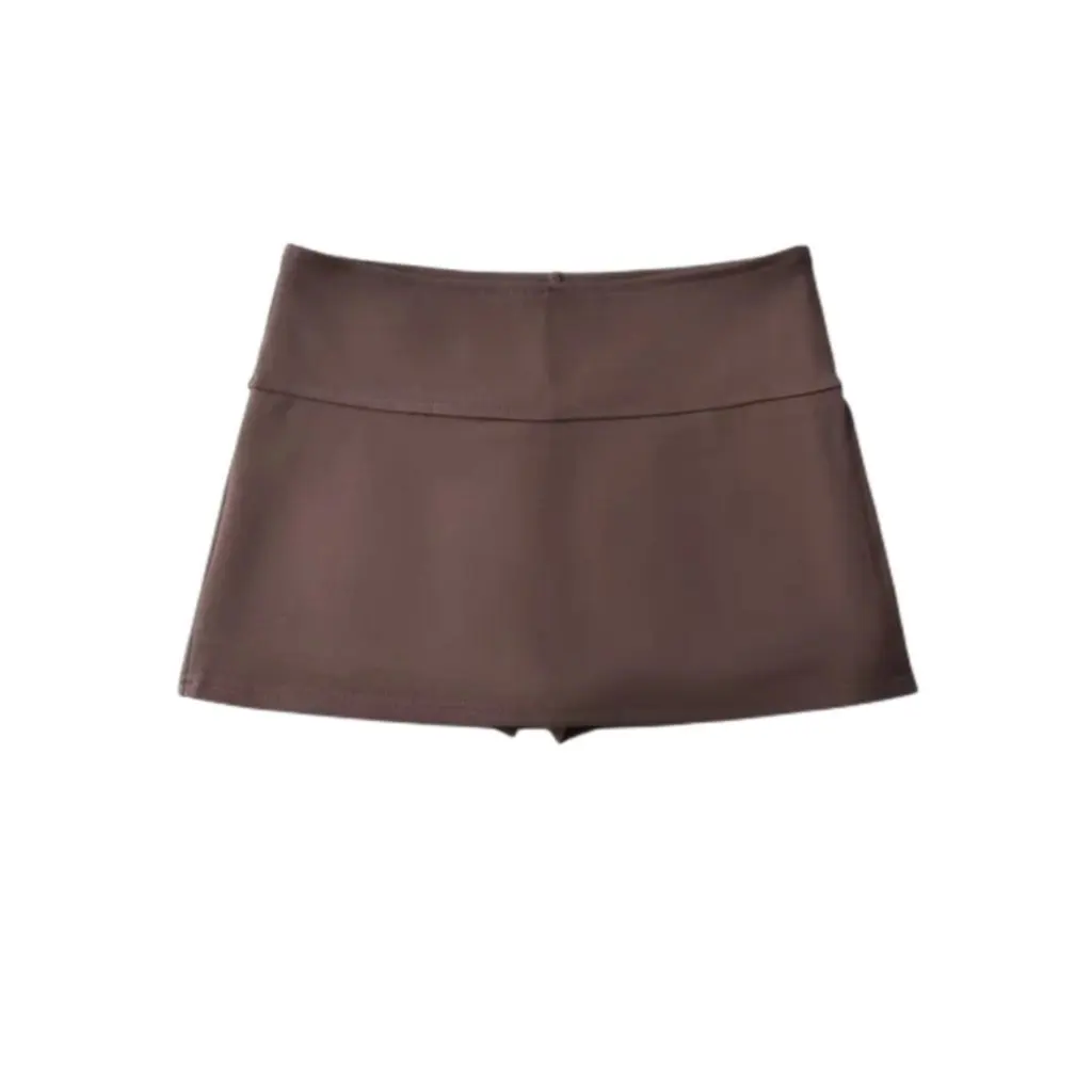 

Retro European American Skirt for Trendy Women Side Split Slim Fit Anti-slip A-line Hip Skirt All-match Design