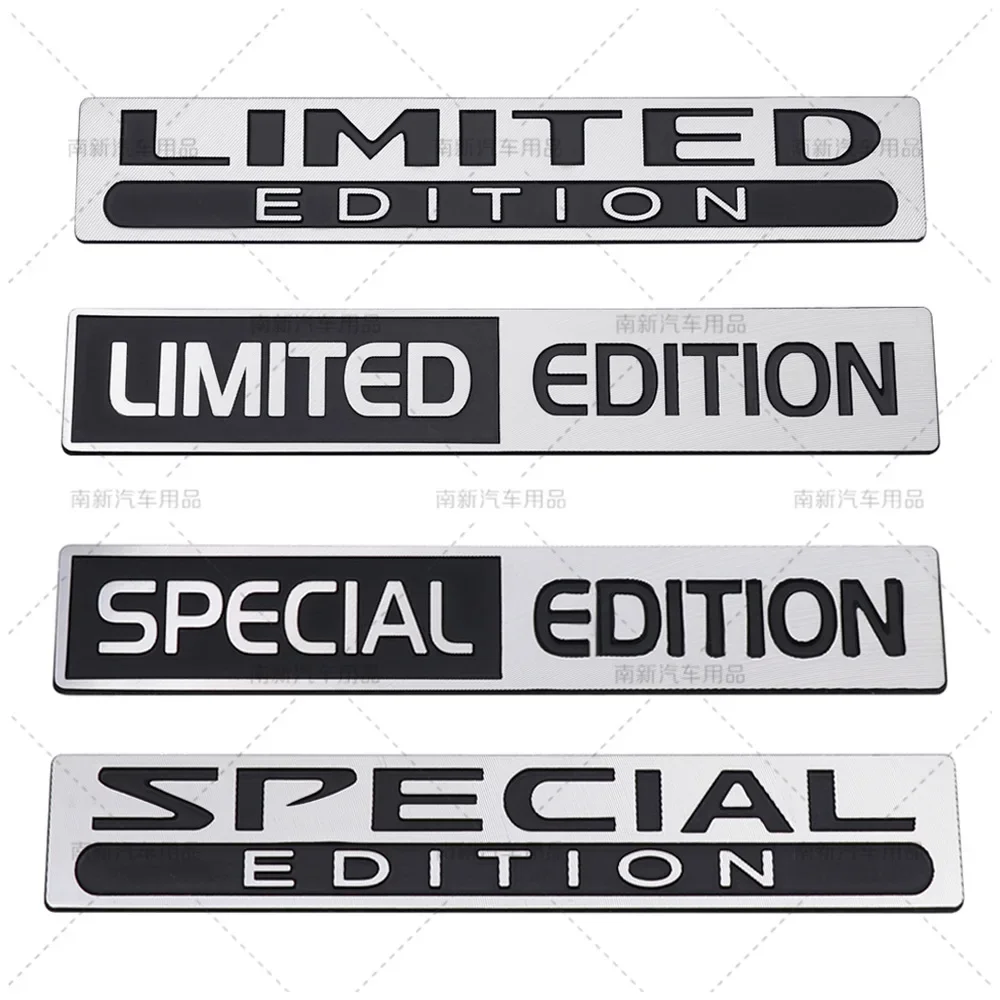 

Automobile LIMITED EDITION car logo aluminum sticker SPECIAL EDITION labeling