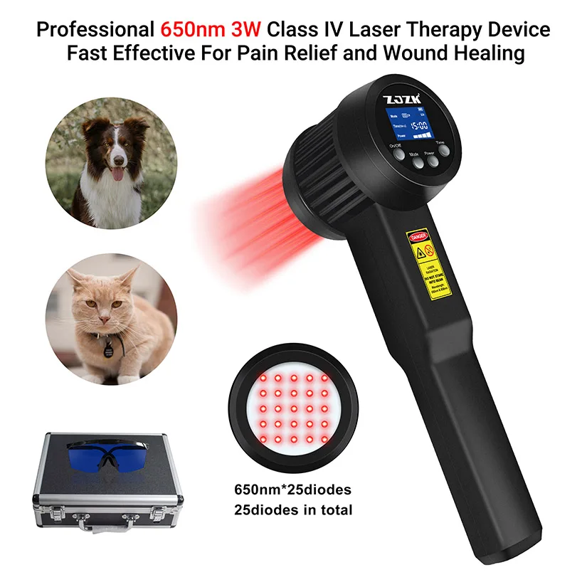 Red Light Laser Therapy for Plantar Fasciitis Nerve Pain Near Me 3W 650nm for Pain Relief Muscle Relax Tissue Repair Wound Cure