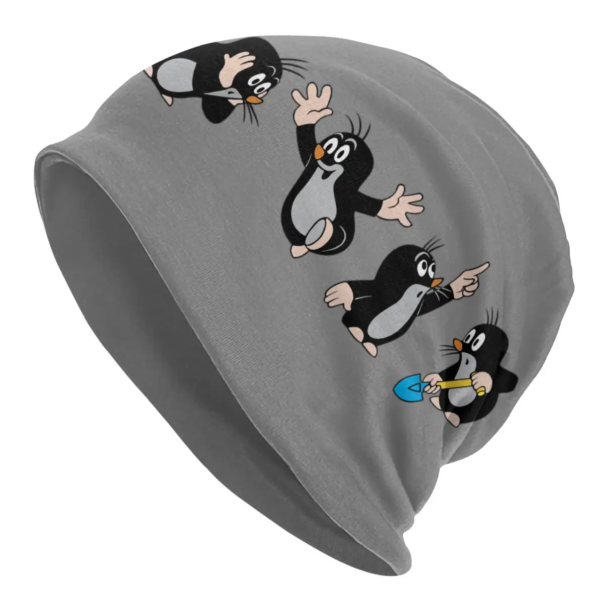 Cute Krtek The Mole Autumn Female Thin Beanies Double Used Cycling Bonnet Hats