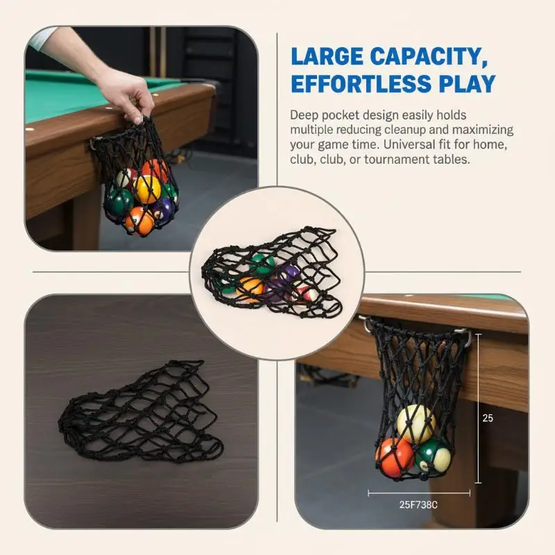 10Pcs Pool Table Net Bag Billiards Mesh Bag  Net Pocket Long Service Life Billiards Table Mesh Pocket For Billiards Accessories