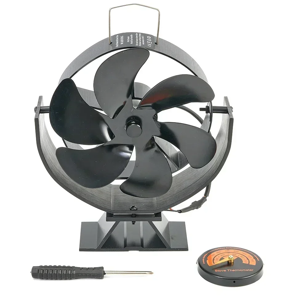 

Растворы для внутреннего отопления Тепловой вентилятор для печи Бесшумный вращающийся вентилятор для печи Вентилятор для дровяной горелки Экологически чистый дизайн