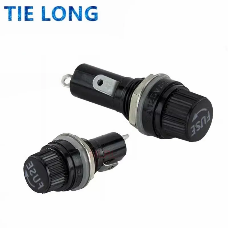 

5 шт./лот 5*20 мм 6*30 мм стеклянные держатели предохранителей 5x20 6x30 гнездо страховой трубки держатель предохранителя для страховой панели крепление держатель предохранителя