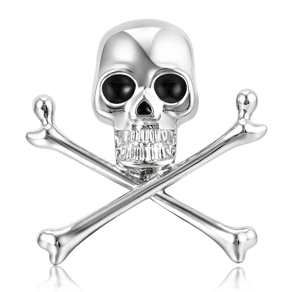 Gothic Dark Style Totenkopf Emaille Brosche Punk Skelett Design Pin Revers Zubehör Schmuck Abzeichen