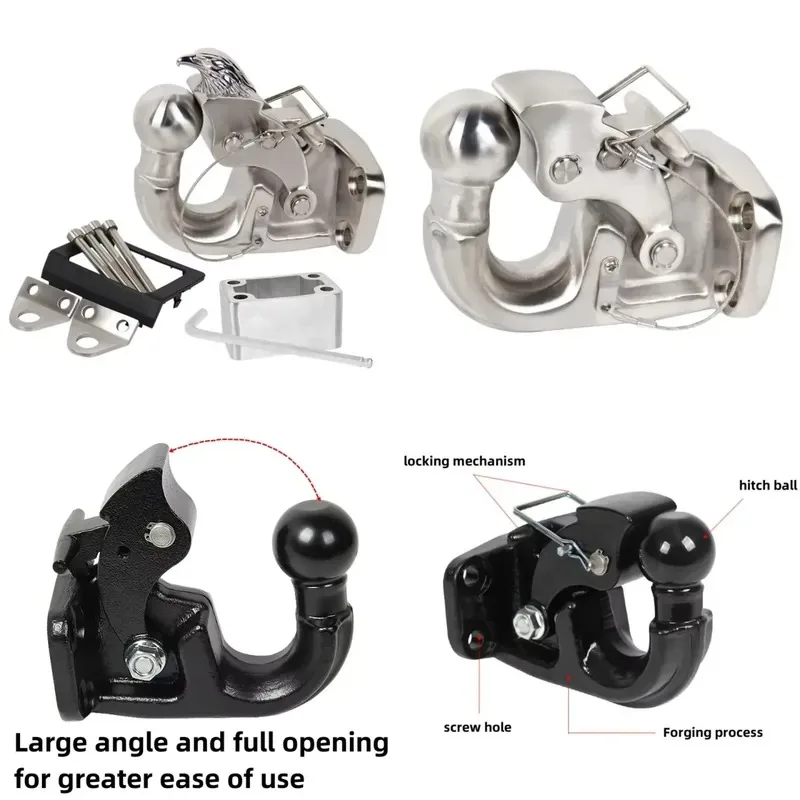【CHIMU HOME】 for Off-road Tuning for Trailer Connector with for Hitch Ball for High-Strength Forged Adjustable Kit