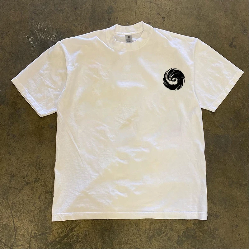 Loose Fit Cotton T-Shirt Unisex Short Sleeve Retro Style Breathable Comfortable Pure Cotton Double Thread Xiaocheng Story T-S...