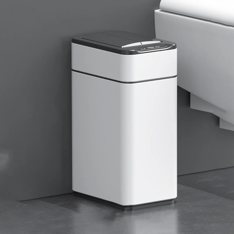 

Smart Waste Bin Household Automatic Sensor Trash Can Luxury Kitchen Bedroom Garbage Bin Anti Odor with Lid Stainless Wastebasket