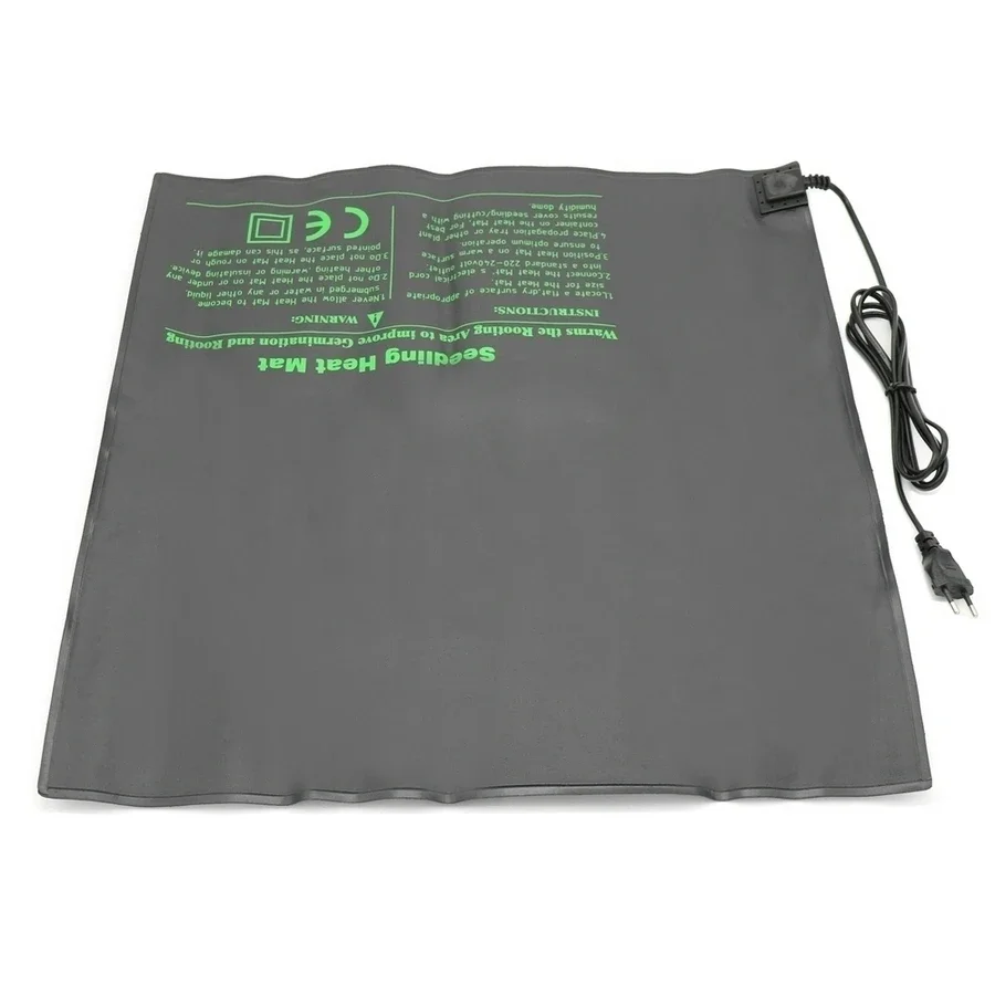 1Piece PVC Plant Heating Mat 52X52CM Waterproof Seedling Warming Heating Mat For Indoor Plant