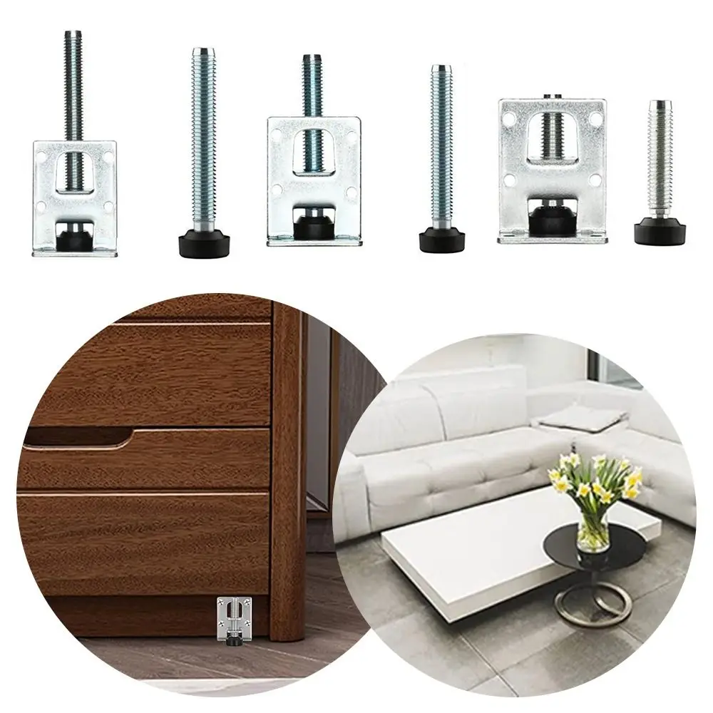 

Adjustable Furniture Leveling Leg Anti-slip Heavy Duty Furniture Height Adjuster Zinc Alloy Corner Bracket Leveler Home Decor