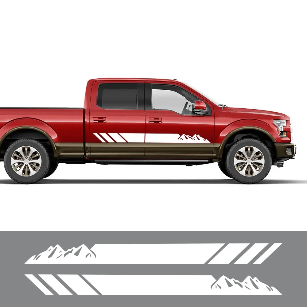 Pickup Door Side Sticker Graphics Decal For Ford F150 Chevrolet Silverado Toyota Hilux Tacoma Mitsubishi L200 Dodge RAM 1500