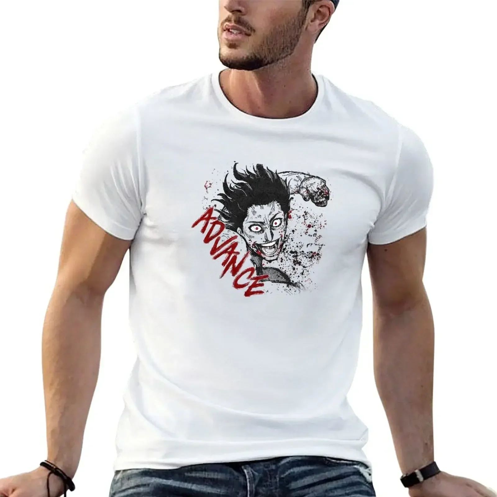 

The Asura Ohma Tokita Advance Kengan T-Shirt Aesthetic clothing shirts graphic tees man clothes t shirts for men cotton