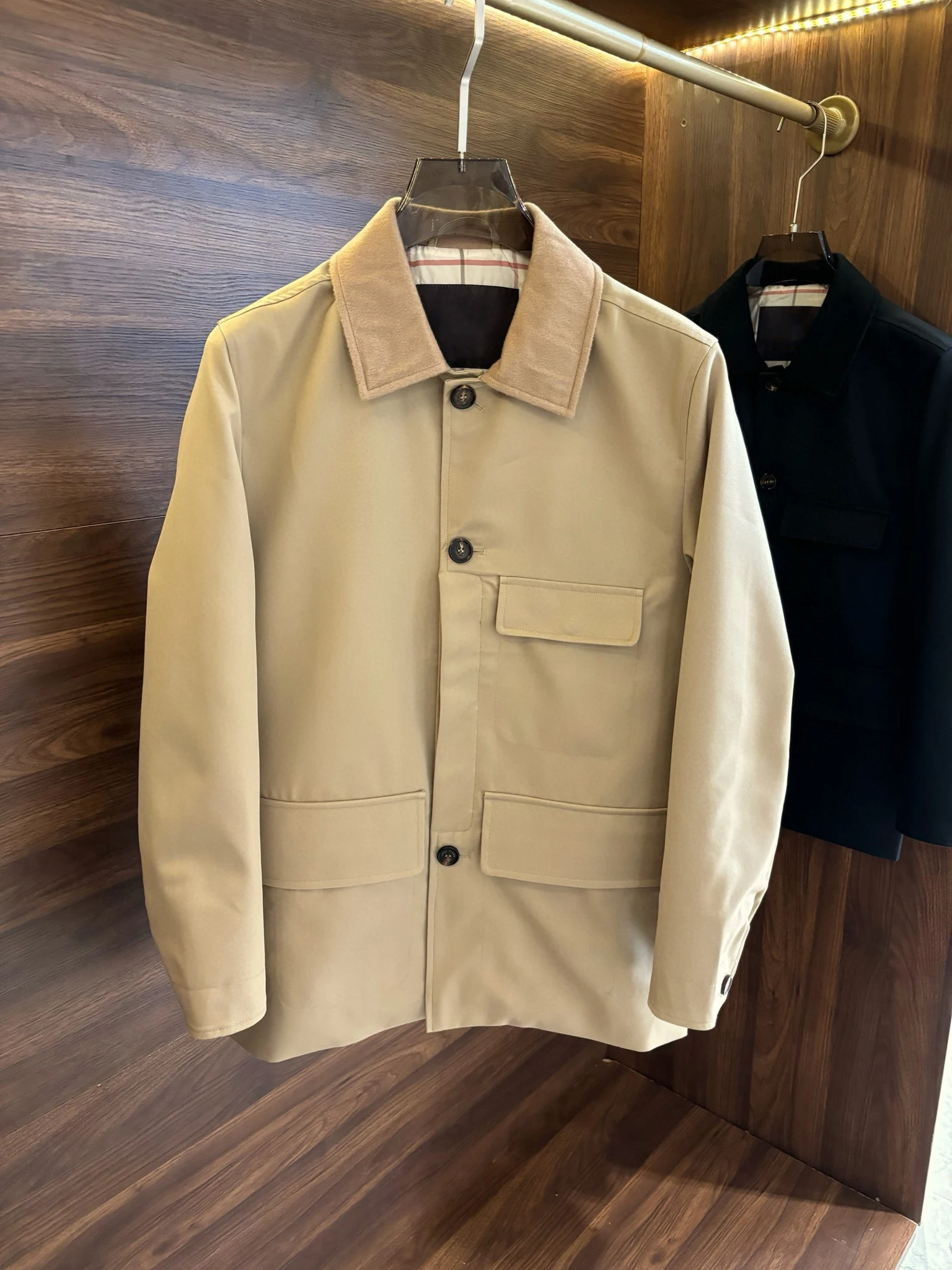 

LP шерстяная кашемировая итальянская однотонная повседневная мужская куртка