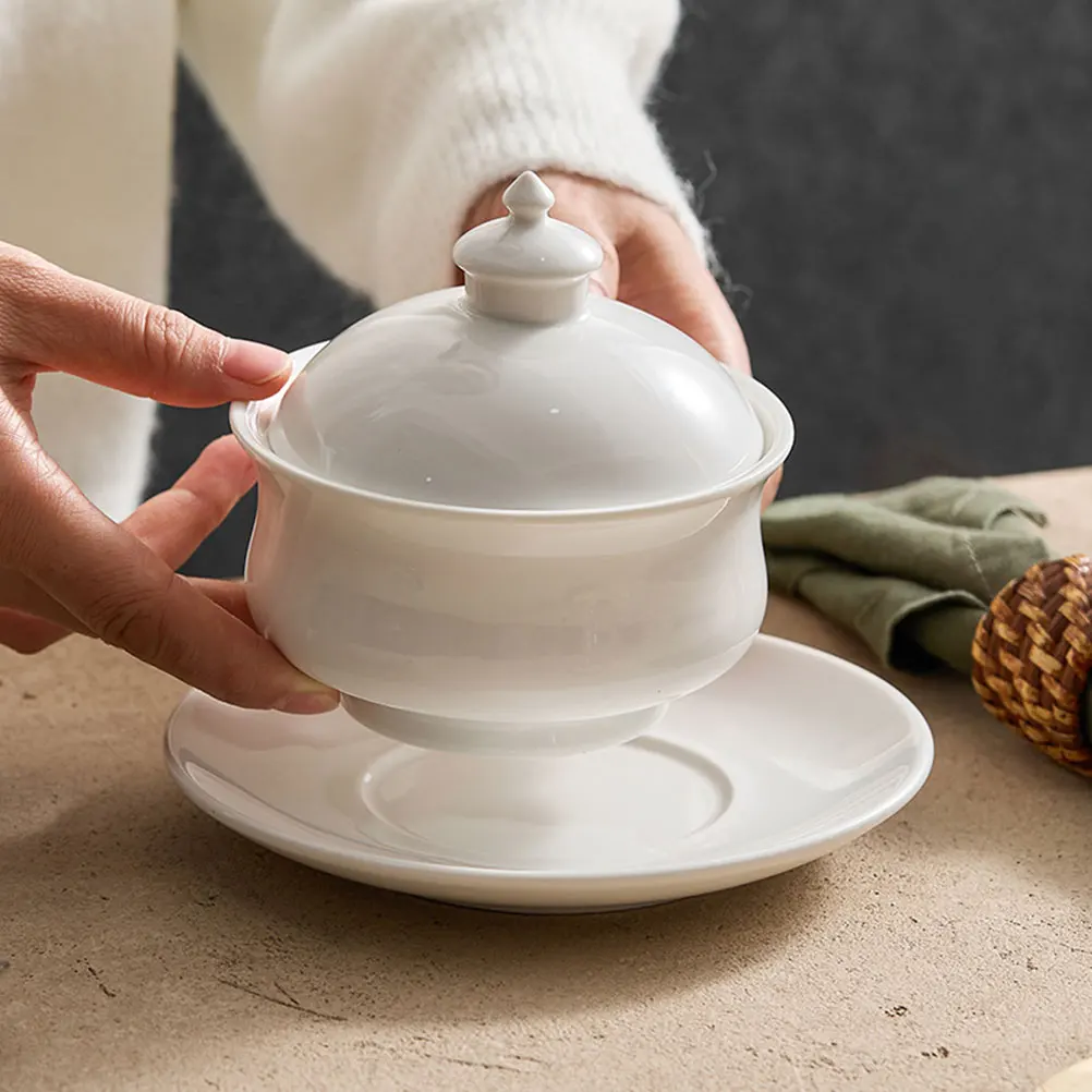 

Ceramic Stew Pot Lid Steam Soup Bowl Aesthetic Design Retain Heat Keep Food Warm Stew Pot Soup Bowl Kitchen Tableware