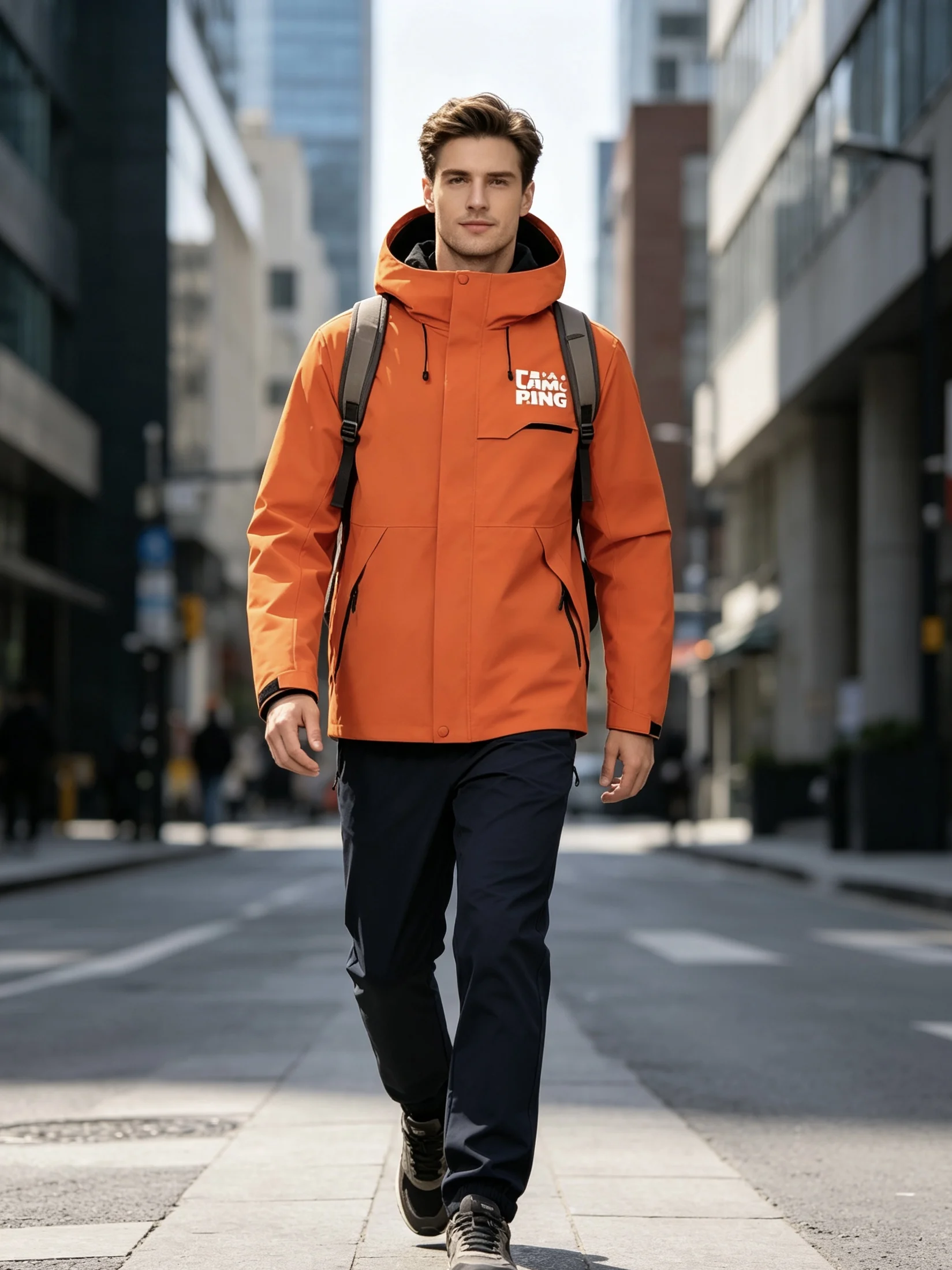 Cycling Commute Jacket - Men's Fall And Winter Hooded Jacket,