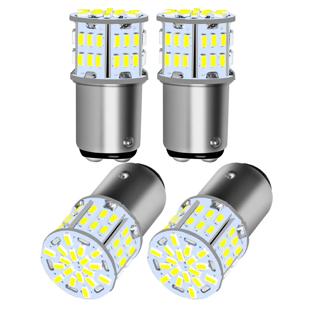 2/4/6/10PCS Ultra Helle P2MAX Led-lampen 1156 BA15S S25 G18 P21W 1157 BAY15d P21/5W 12V Weiß Auto Bremse Reverse Nebel Stick Lichter