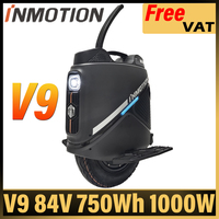 INMOTION V9 84V 750Wh Battery 1000W Rated 2000W Max Motor 16x3.0 Tubeless Tire Max Speed 45km/h  Suspension 60mm IPX6 Frame EUC