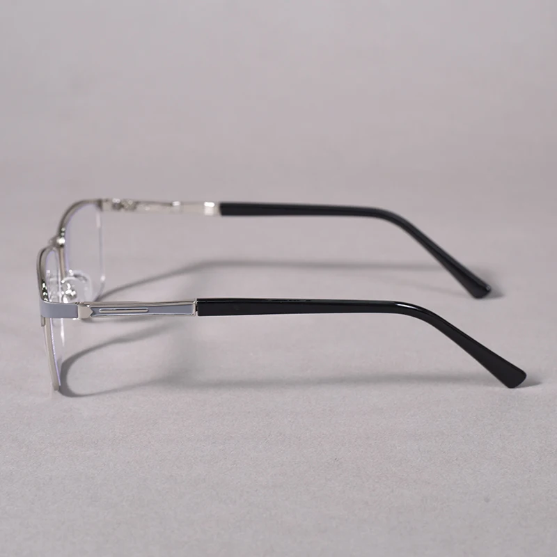 Männer Blau licht blockieren Lesebrille Doppel Farbe Metall Rahmen Computer Leser HD Objektiv Presbyopie Brillen + 125 + 175 + 225 + 275 + 4 – Detail 16