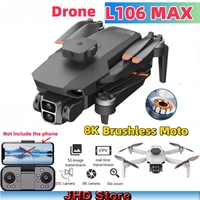 JHD New L106 MAXDrone Profesional 8K HD Camera Fly 22Min Obstacle Avoidance Brushless Foldable Optical Flow LYZRC L106 Drone