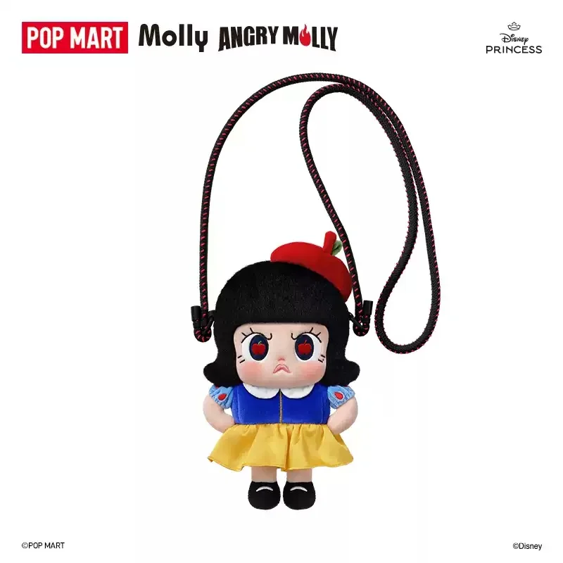POP MART Angry Molly [PLAY] Disney Princess Series Phone Crossbody Bag Blind Box Mystery Box Guess Bag Toys Doll Cute Desktop