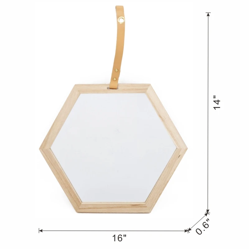 Harlan Hexagon Mirror, 16x14