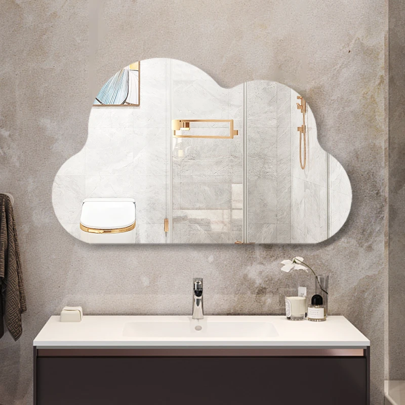 

Modern Make Up Wall Mirrors Elegant Hanging Minimalist Bathroom Decorative Mirror Irregular Nordic Dekoracyjne Lustra Decoration