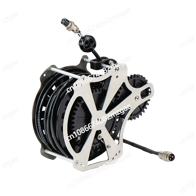Power cord reel automatic telescopic HDMI high definition transmission signal cable reel metal telescopic reel