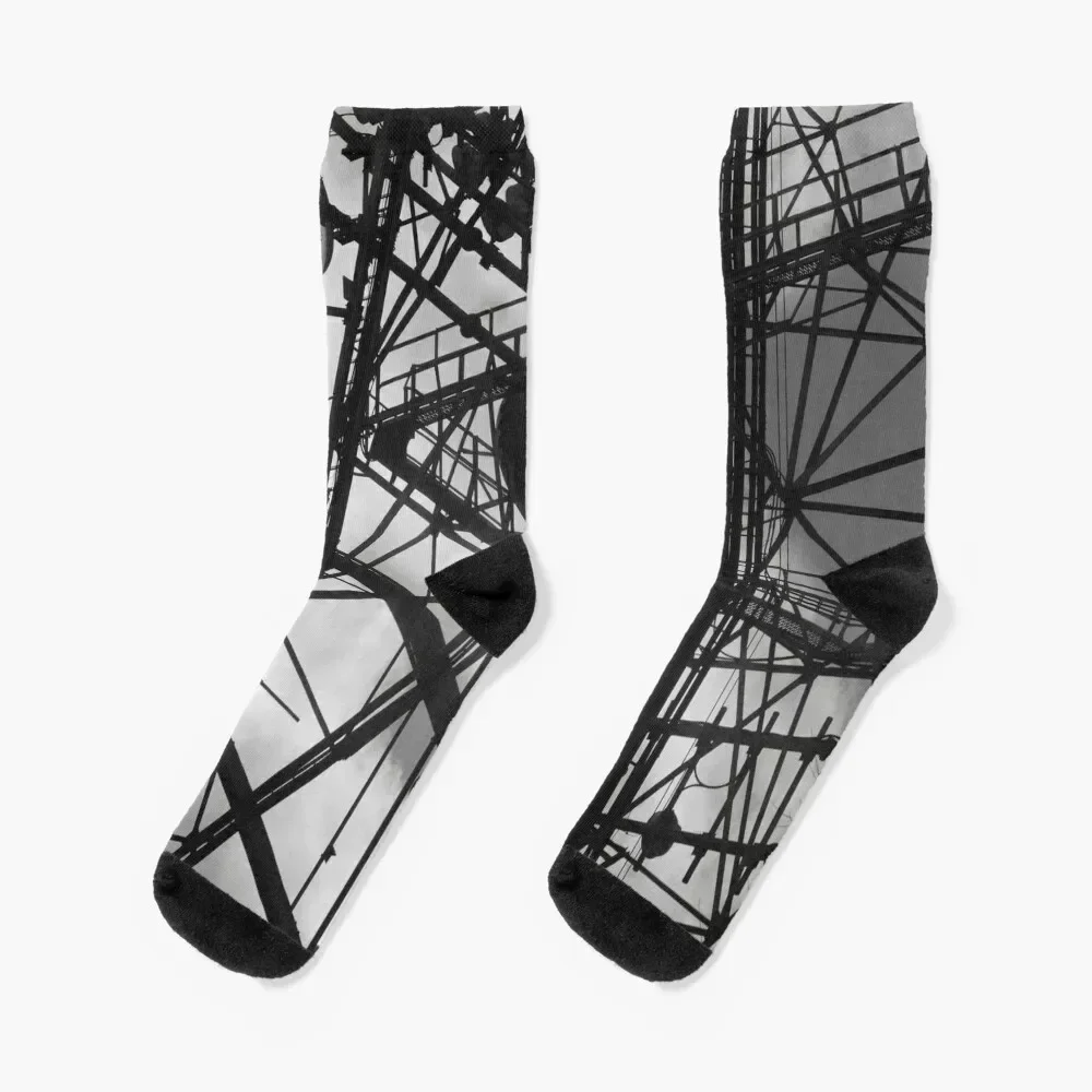 Telecommunication Towers Socks christmas gifts hiphop Running Socks Male Women's