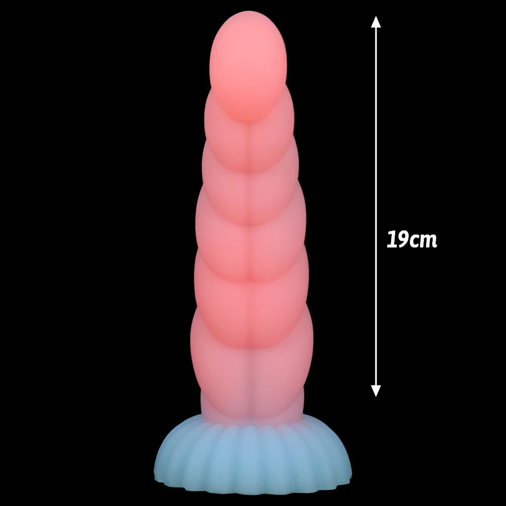 Dark Places Will Glow Change Color 7.48inch Big Dildo Sex Toys Adult Supplies Penis Masturbator Anal Plug 18+ xxx Dick Bdsm Porn - view 3