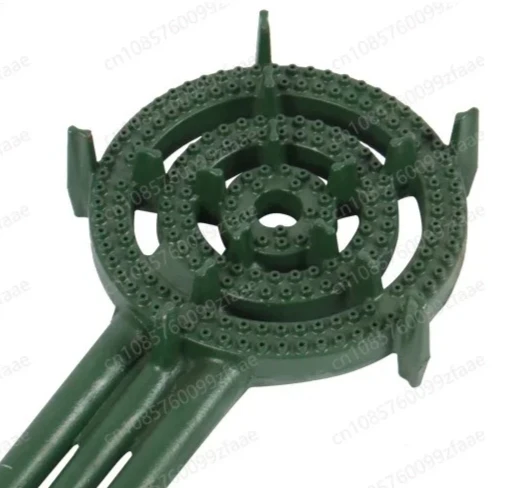 Triple Ring High-Efficiency Gas Stove - Portable with Durable Cast Iron Porous Burner Head