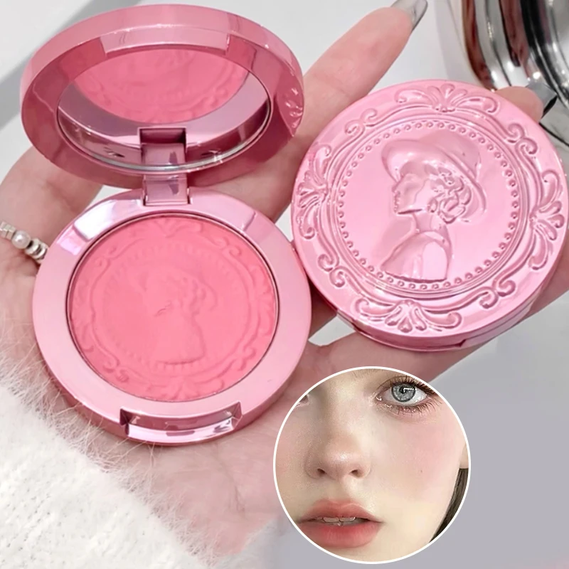 Three dimensional relief mist Color blush natural tender delicate hold makeup low saturation female blush cream