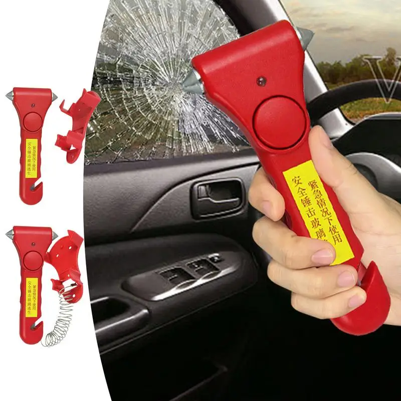 Car Safety Hammer Escape Hammer For Window Breaking Survival Safety Hammer For Driving Car Hammer And Seatbelt Cutter