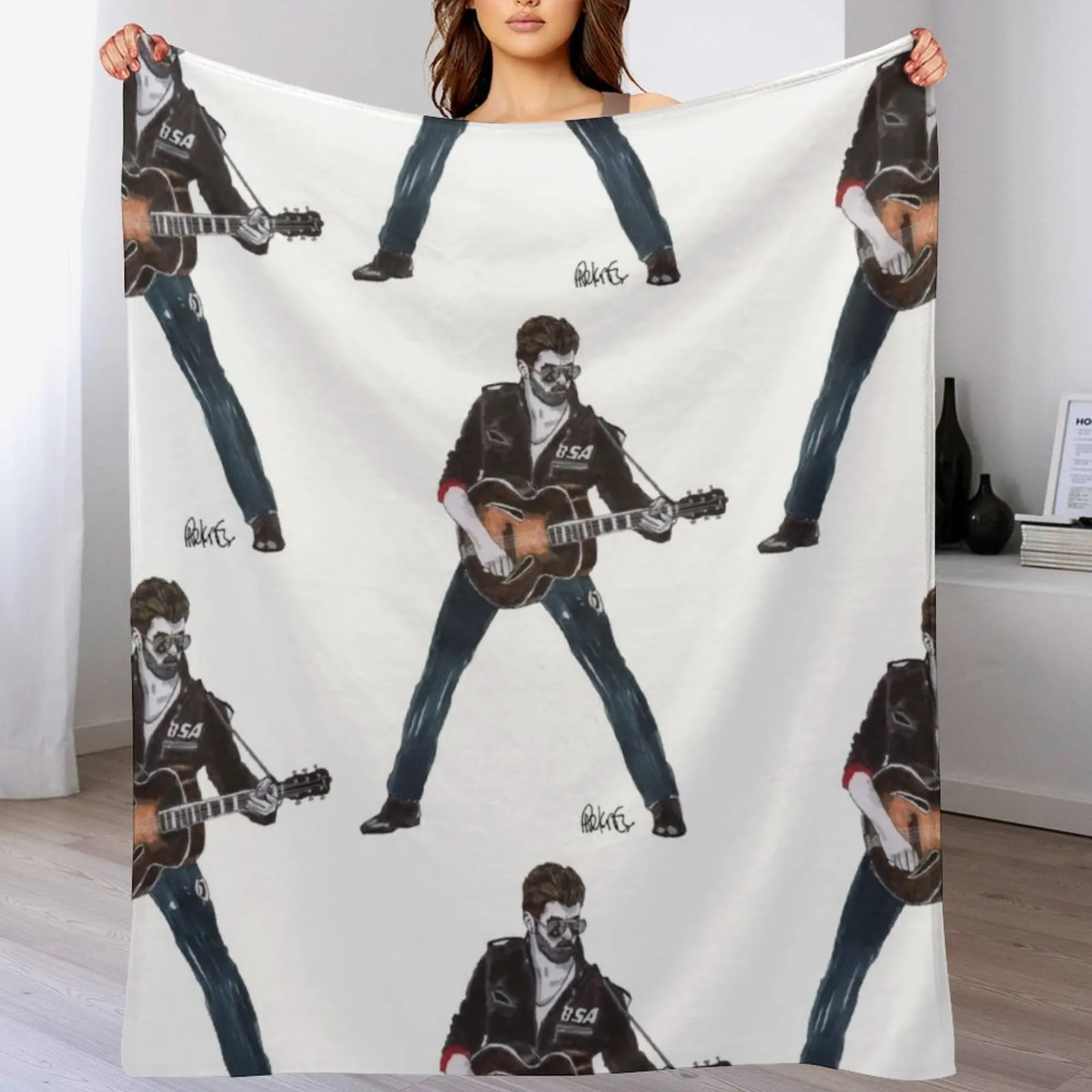 

Одеяло Джорджа Майкла, модное пляжное одеяло с мангой для волос