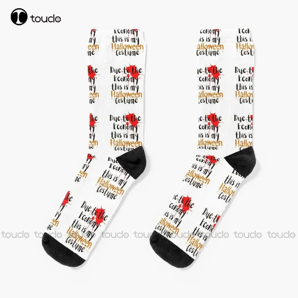 Due To The Economy This Is My Halloween Costume | Spooky | Halloween Trends 2022 Socks Creative Funny Socks Custom Gift Colorful