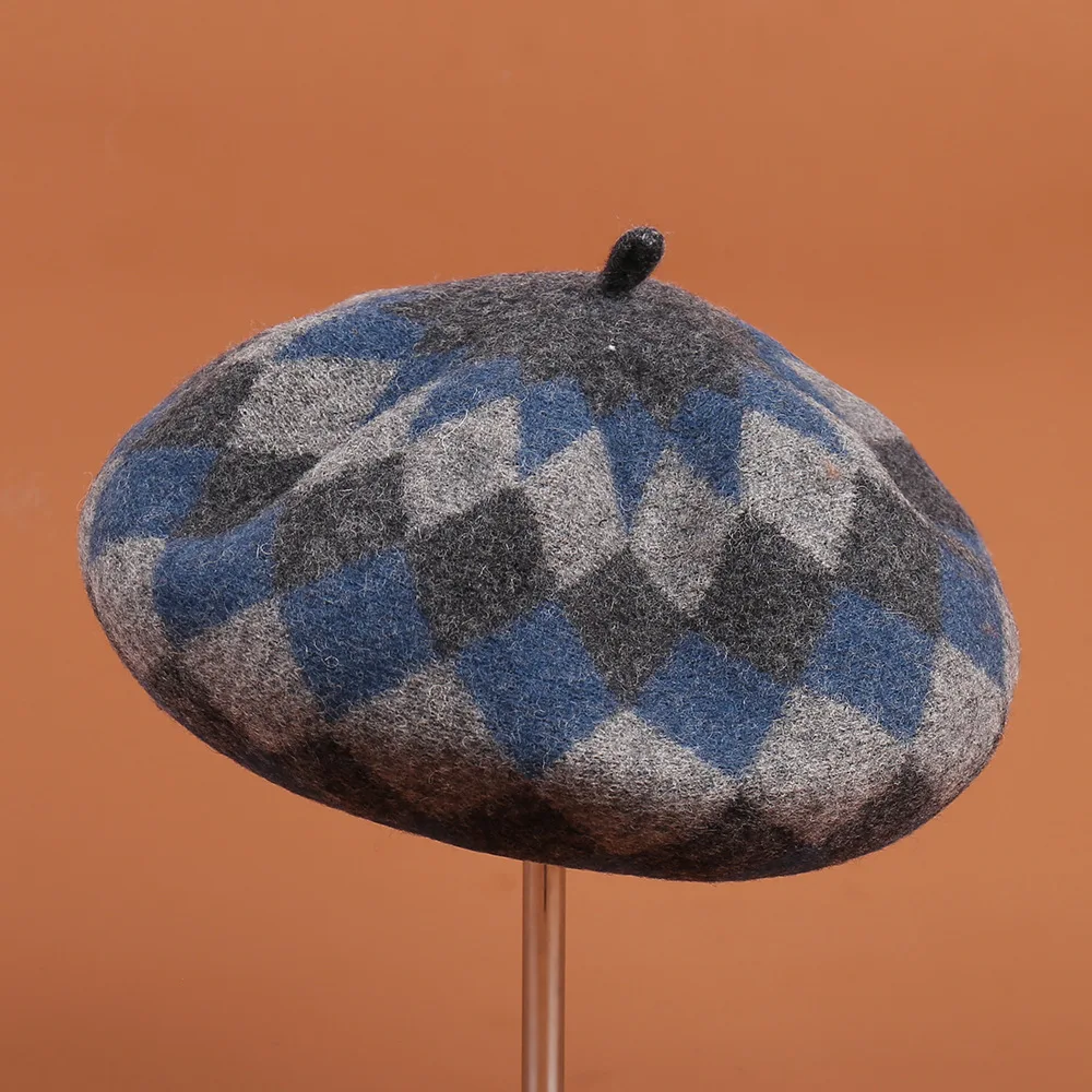 

Beret Women Winter Wool Felt Hat Warm Accessory For Autumn Outdoors Sports Cold Weather