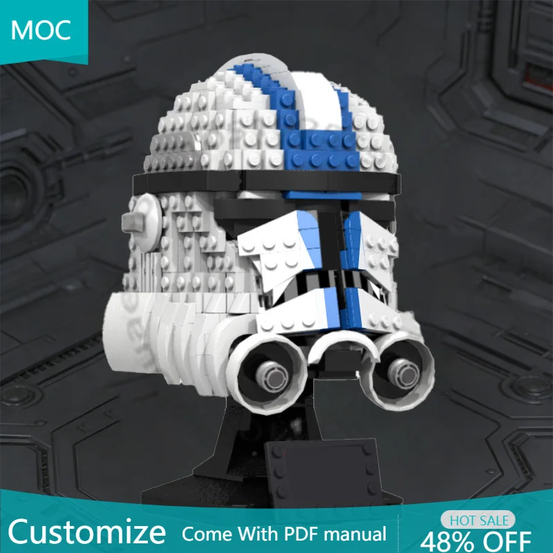 

Набор для сборки шлема-модели 739 деталей, копия Phase 2, MOC, модульная технология, конструктор, детский подарок на праздник, игрушка для самостоятельной сборки