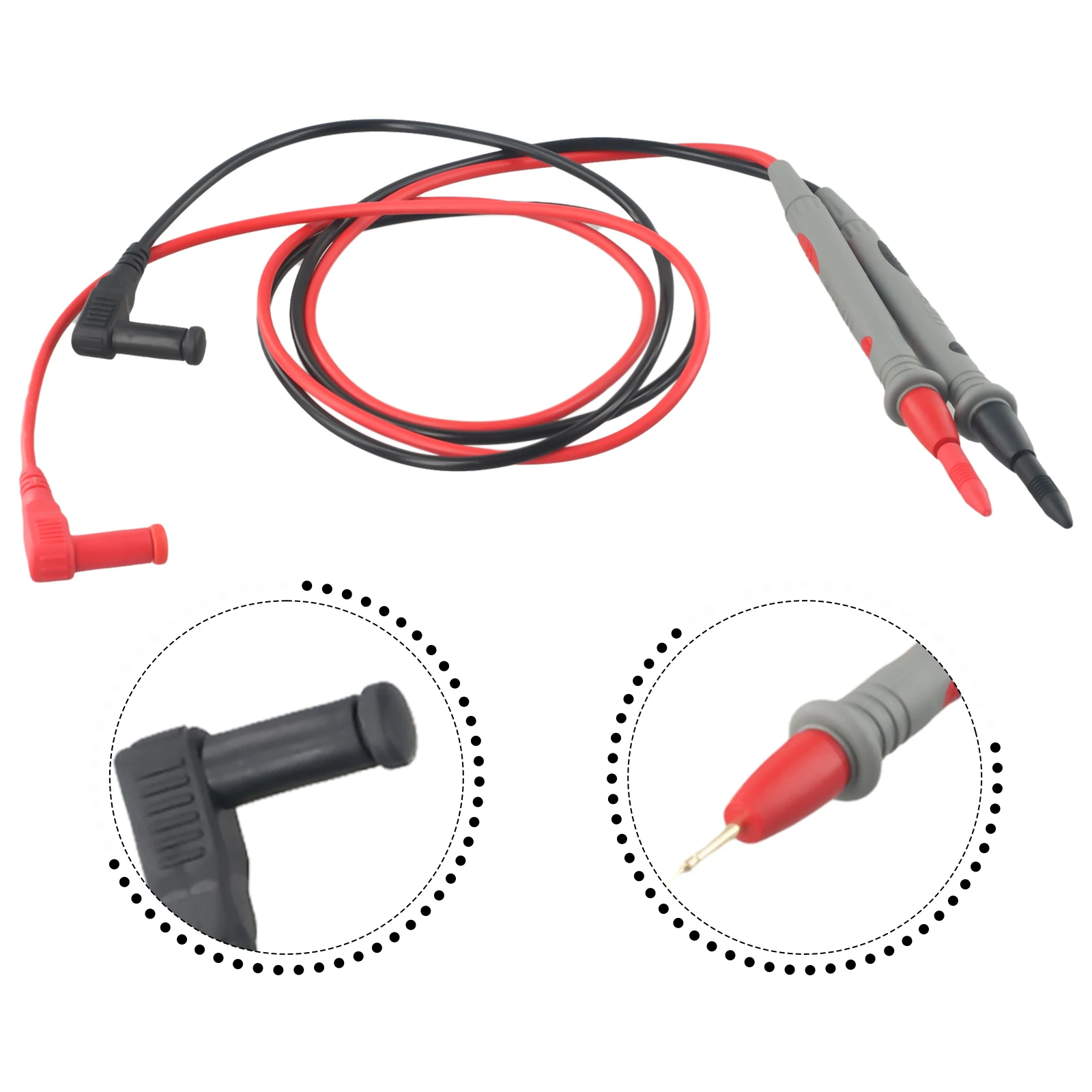 Digital Multimeter Probe Set with Extended Cable Length and Designed to Handle High Current Applications up to 10A