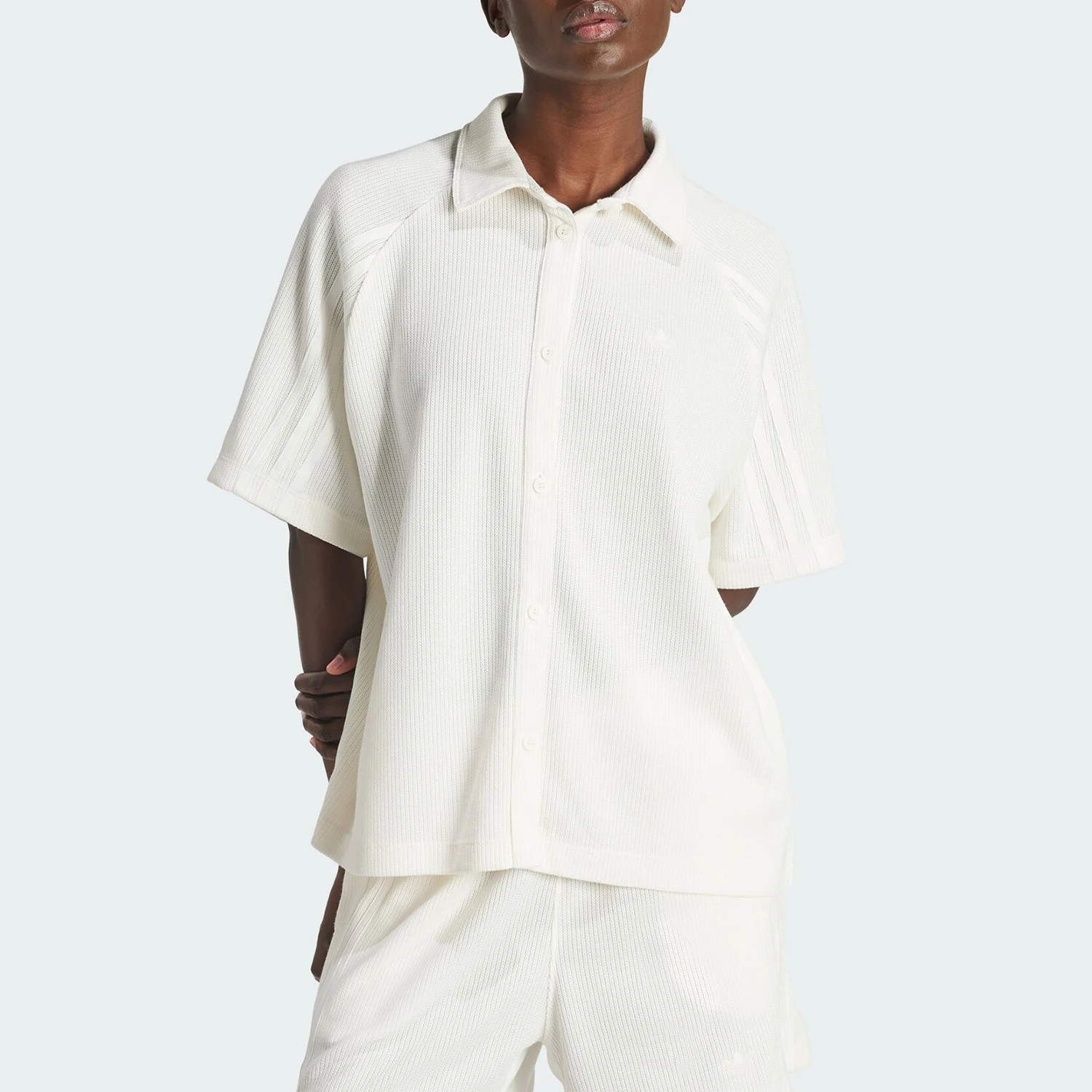 

Adidas Original Originals Женская минималистичная удобная свободная рубашка с короткими рукавами IS2329