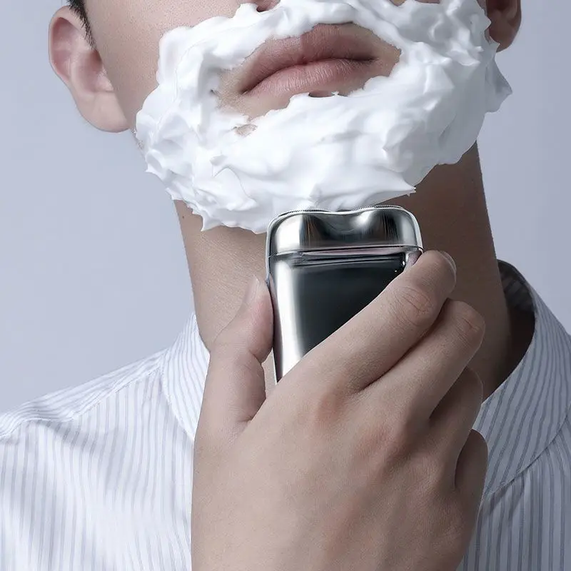 Youpin Lofan Sensor Pintar Alat Cukur Listrik untuk Pria Kering Basah USB Isi Ulang IPX7 Pencukur Tahan Air Pisau Apung Pemangkas Jenggot