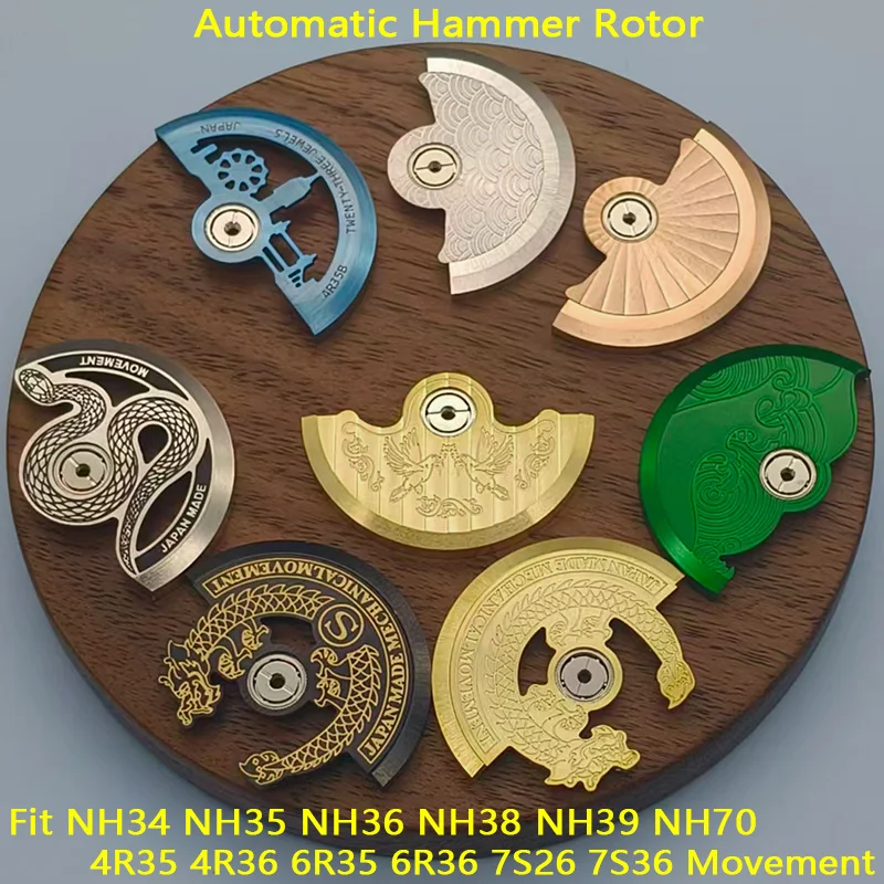 

Mod NH35 NH36 Automatic Hammer Rotor Fits NH35 NH36 NH38 4R 7S26 6R Movement Pendulum Weight Watch Mechanical Repair Parts Refit