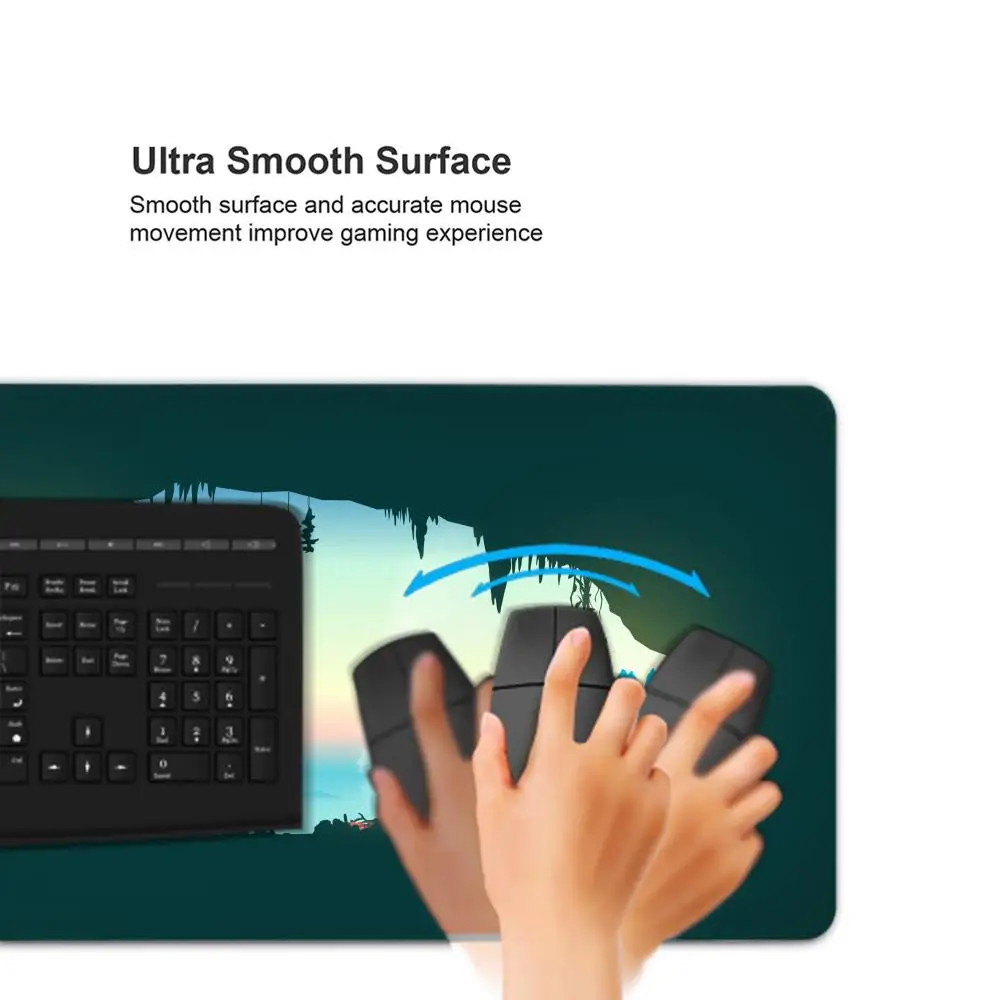 الحد الأدنى الفن ماوس الوسادة XXL 90 × 40 وسادة مكتب لطيف HD لوحة مكتب تمديد الألعاب لوحة المفاتيح الحصير طبيعة كبيرة الغابات الغزلان ماوس #3