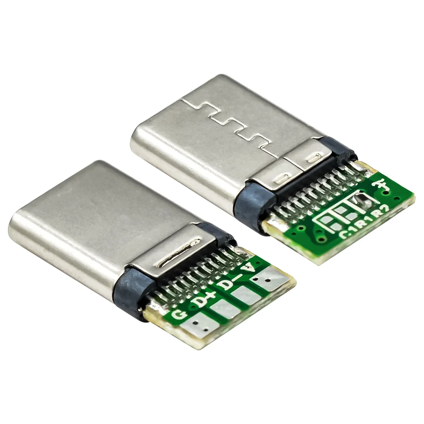 

10pcs TYPE-C 24P four core male strip plate stretch data transfer Android welding wire flash charge USB connector