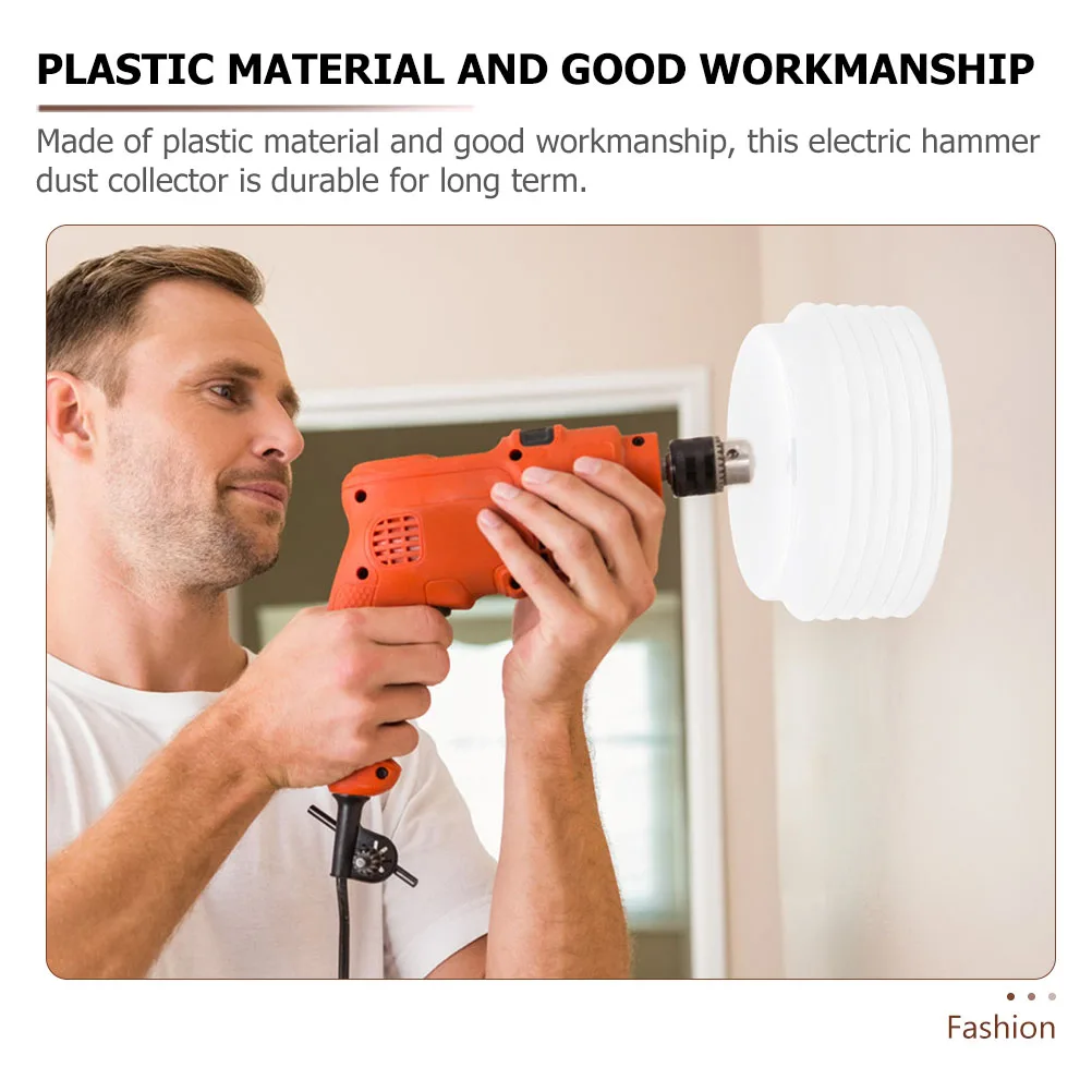

Open Hole Cover Electric Power Accessories Lightweight Plastic Catcher Wall Drilling Impact Tool Bowl Hammer Debris Collectors