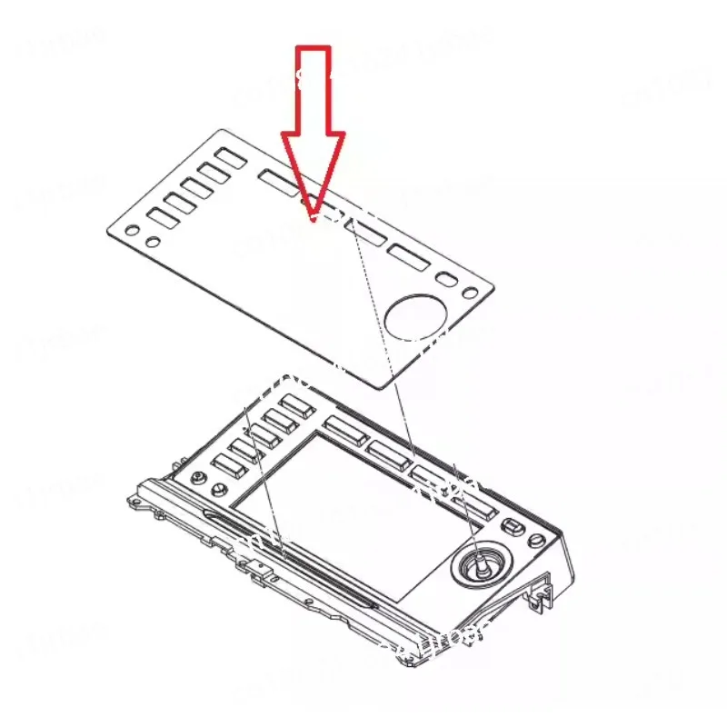 For Pioneer CDJ2000 Driver CDJ2000Nexus Display External Plastic Board DAH2874 DAH2680